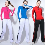 Осенний спортивный тонкий танцующий комплект для спортзала