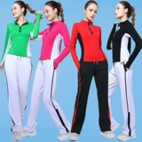 Осенний спортивный тонкий танцующий комплект для спортзала