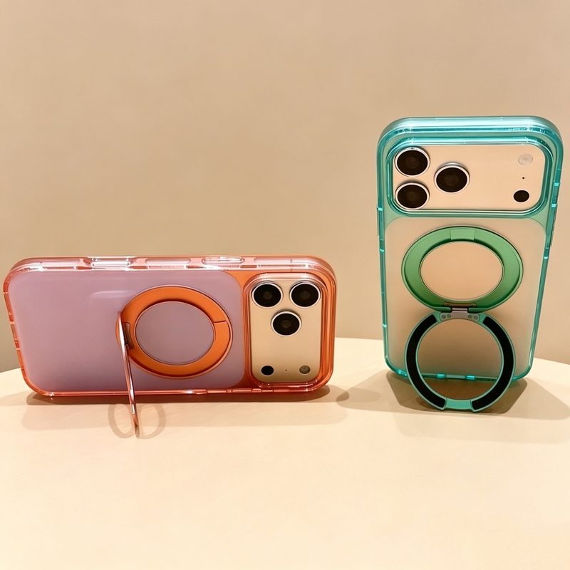 2.5mm Elf-Style 360-Degree Rotating Stand Case Suitable for iPhone 17 Pro Max Phone Protective Case, 2500Gs Strong Magnetic Suction, Anti-Drop Airbag, 4.5-Level Anti-Yellowing Tpu+Pc Skin-Feel Back Panel 2.5mm Elf-Style 360-Degree Rotating Stand Case Suitable for iPhone 17 Pro Max Phone Protective Case, 2500Gs Strong Magnetic Suction, Anti-Drop Airbag, 4.5-Level Anti-Yellowing Tpu+Pc Skin-Feel Back Panel