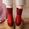 2026 New Zodiac Year Red Socks for Women, Mid-Calf Socks for the New Year, Good Luck and Fortune Gift, Year of the Horse Red Long Socks for Men