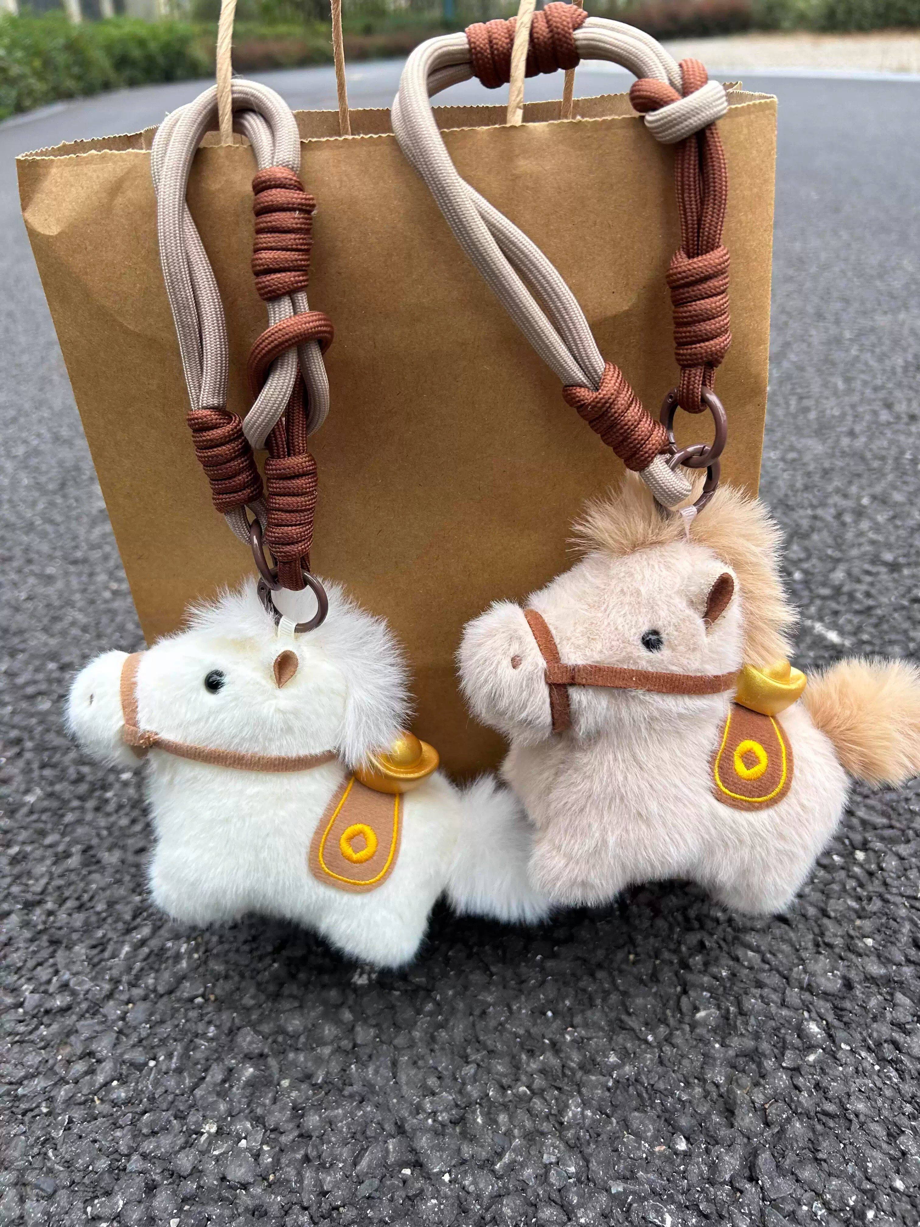 2026 Year of the Horse Mascot Little Red Horse Pendant New Year Zodiac Ornament Bag Pendant Keychain Gift