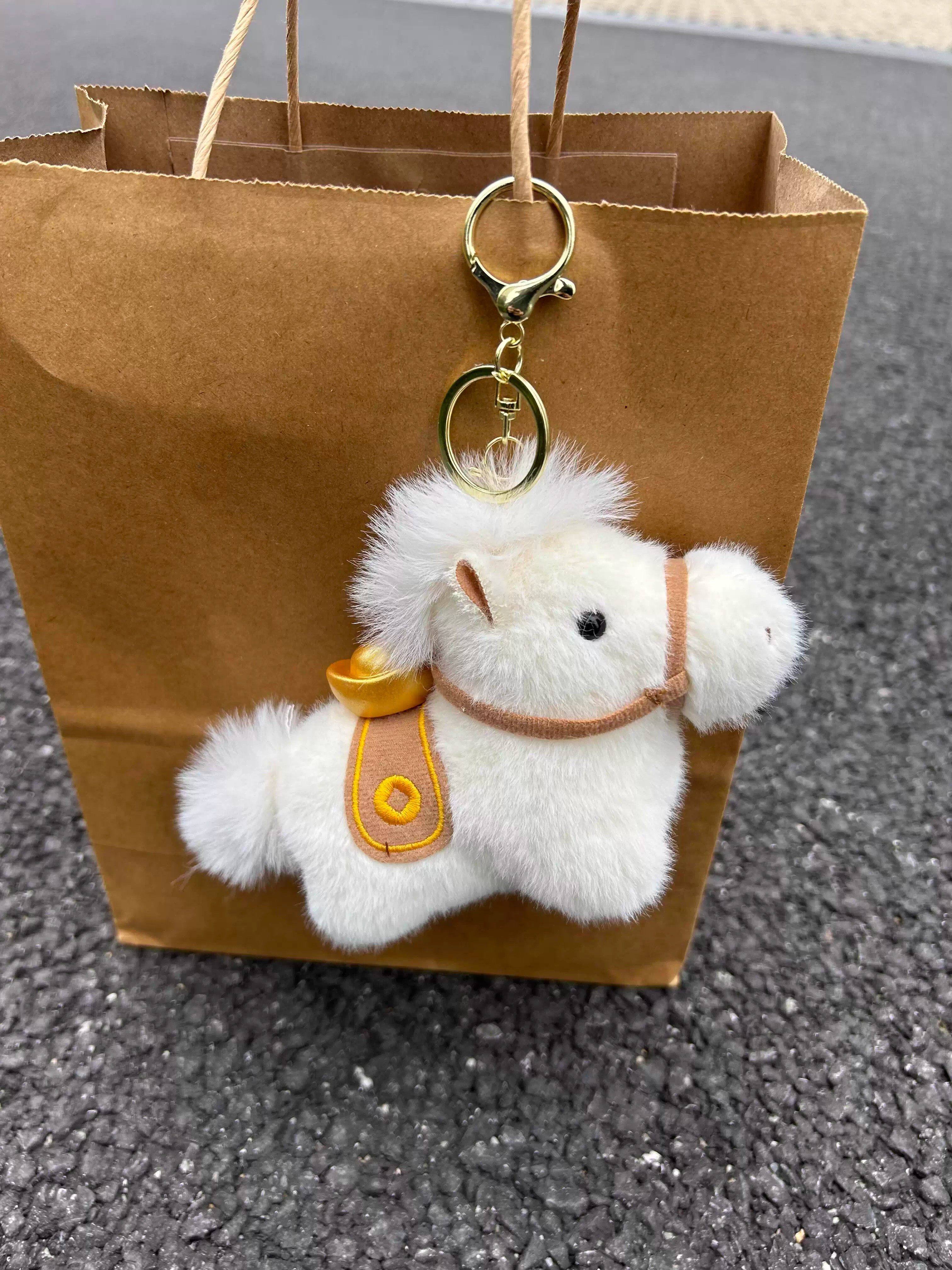 2026 Year of the Horse Mascot Little Red Horse Pendant New Year Zodiac Ornament Bag Pendant Keychain Gift