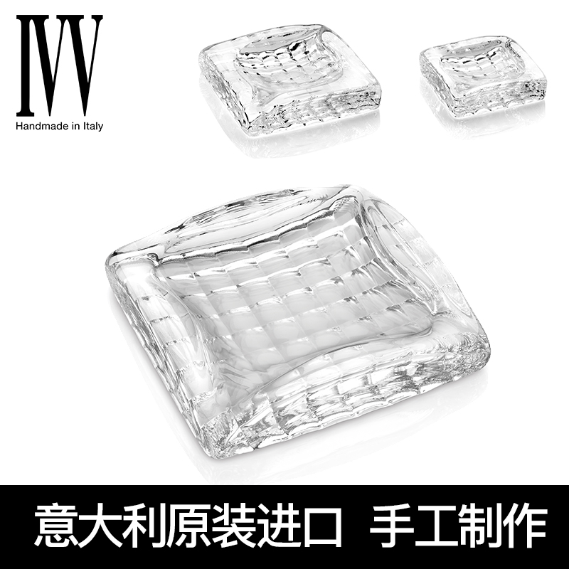 IVV crystal glass cigar cylinder Nordic luxury office creative personality cylinder ashtray