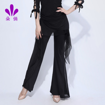 Doll pretty Latin dance practice suit dance pants adult womens summer new professional performance suit national standard dance wide-legged pants