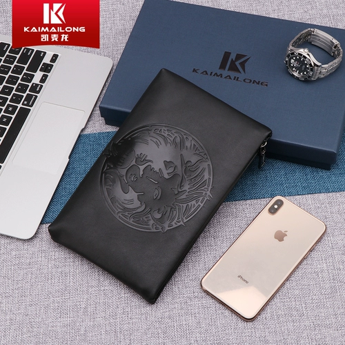 凯麦龙 Сумка с петлей на руку, мужская маленькая сумка клатч, 2020, новая коллекция, из натуральной кожи