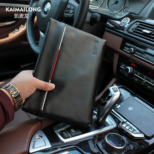 凯麦龙 Кожаная сумка с петлей на руку, маленькая сумка клатч, из натуральной кожи