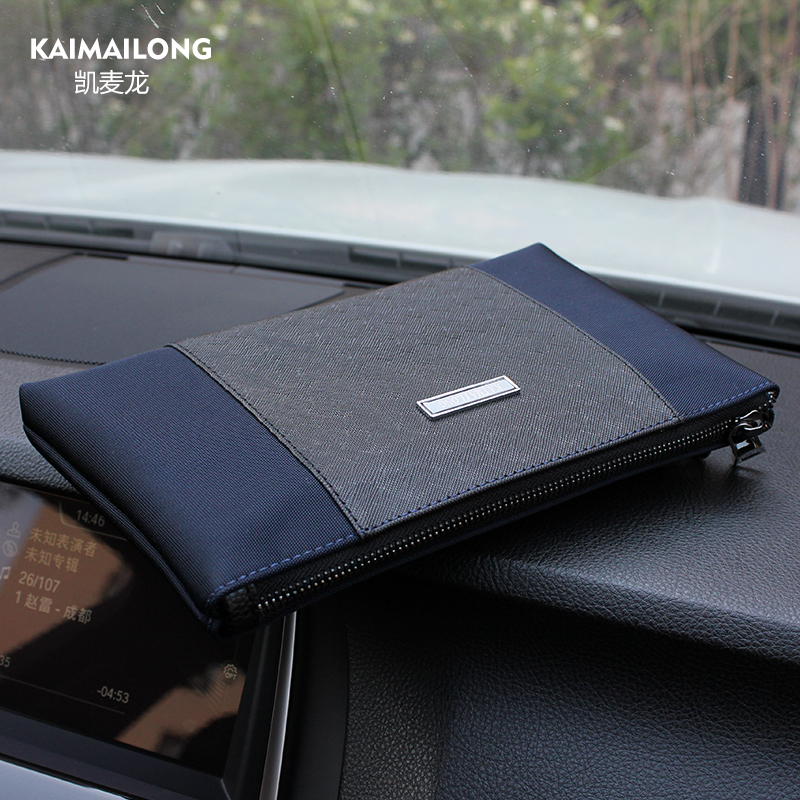 Cameron Korean version of the men's handbag canvas large-capacity tide casual nylon Oxford cloth handbag Oxford spinning clutch