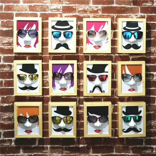 Настенный стенд на солнечной энергии, солнцезащитные очки, трехмерная фоторамка, в 3d формате