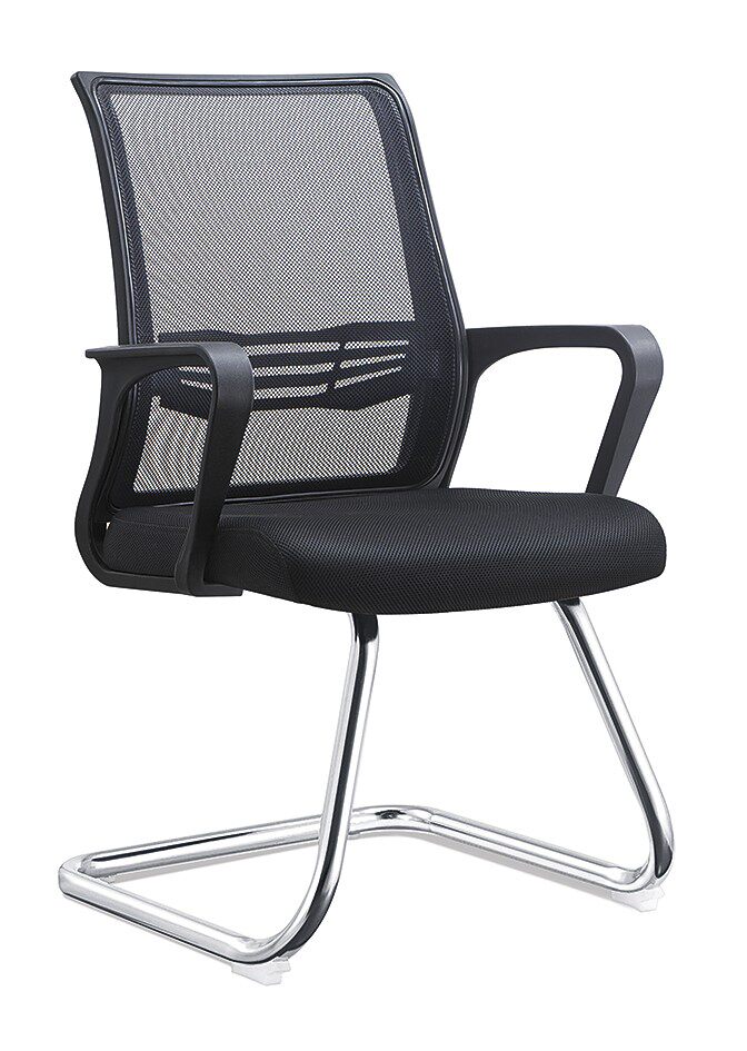 Value-added simple fixed arch frame fixed arm model public chair conference chair meets guest mesh cloth chairchair