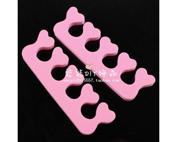 Dụng cụ làm móng tay Sponge Splitter / Split Toe Cotton Bọt Split Finger Cotton Cố định Finger Toe 0.48 Yuan Pair dụng cụ sơn gel
