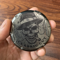 American Lotus cigar scissors Lotus metal cigar scissors XO semi-automatic opening and closing round cigar scissors