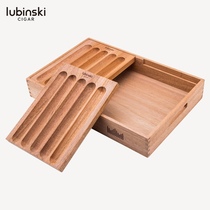 Lubinski solid wood cigar tray cigar display rack for cigar friends gathering