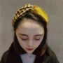 Hàn Quốc Dongdaemun với màu tương phản chéo headband nhỏ kẻ sọc tươi mới kẻ sọc tóc phụ kiện tóc - Phụ kiện tóc đồ cột tóc