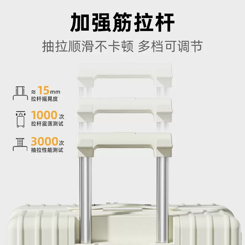 Universal durable suitcase, 24 inch, increased thickness