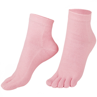 恒源祥五指袜女纯棉防臭秋冬加厚中筒棉袜女夏季薄款短袜子潮长袜