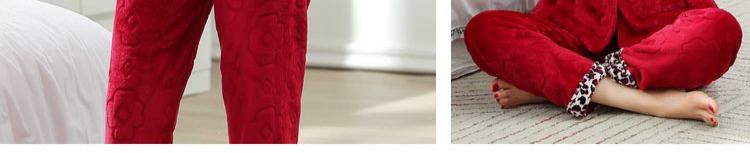Đặc biệt hàng ngày mùa thu và mùa đông đồ ngủ flannel phụ nữ dày đôi san hô đồ bộ nữ