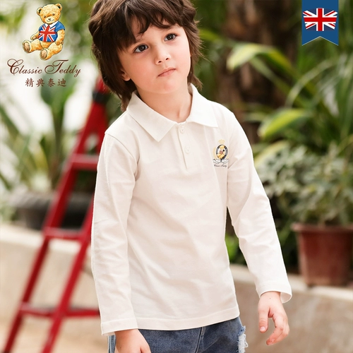 Весенний детский приятный телу лонгслив для мальчиков, футболка polo, коллекция 2021, в западном стиле