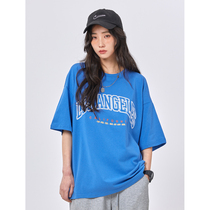 UBUIE dried fish short sleeve T-shirt female American alphabet printed 2022 Summer new men and women round collar compassionate blouses