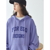 UBUIE dried fish with cap printed acrobatics 2022 new purple loose bf with sloth and small taller blouses