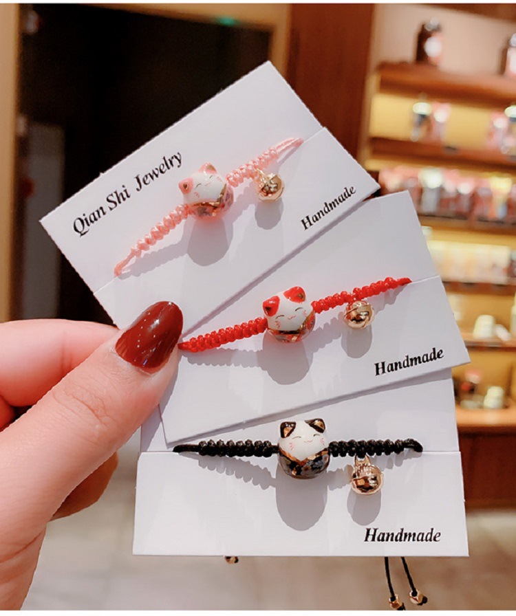 During the benmingnian ceramic pendants hand rope student girlfriends benmingnian bracelets hand - made by female