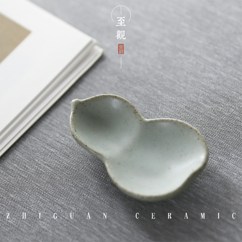 Ceramic calligraphy small ink disc pen holder pens with small block letters Private room 4 Treasure shelves Brush With ink Porcelain Saucer Ink Sea-Taobao