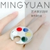 Nail Tool Palette Bàn chân dễ thương Thép không gỉ Tấm trang điểm Palette Nail Ring Palette - Công cụ Nail