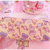 Japanese Kawaii unicorn rabbit Strawberry pen bag storage box Large capacity primary and secondary school students pen bag Stationery box bag