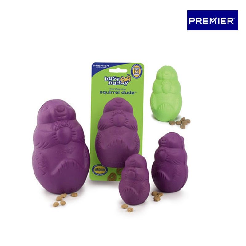 Imported from the United States Premier Educational Squirrel Natural Rubber Pet Dog Bite-resistant Leakage Educational Dog Toys