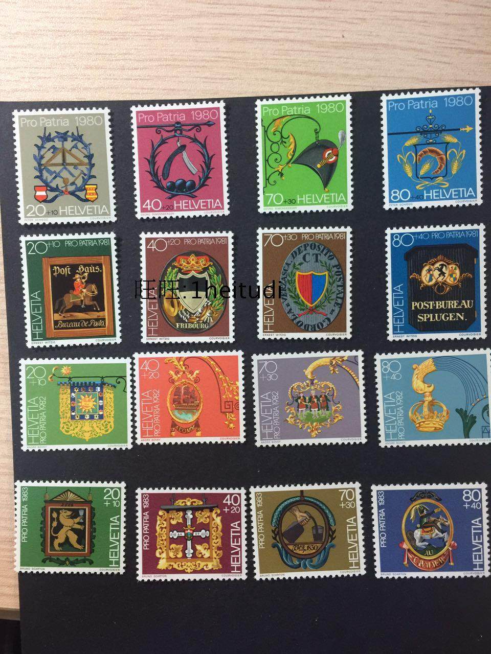 Foreign Stamps Switzerland Supplementary Donation 1980-1991 Artworks 12 Groups 49 Full 88 Registered