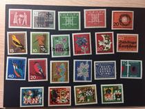 Foreign stamp West German Federal Republic of Germany Bird Flower Fairytale 1963 All year round tickets full 88 registered