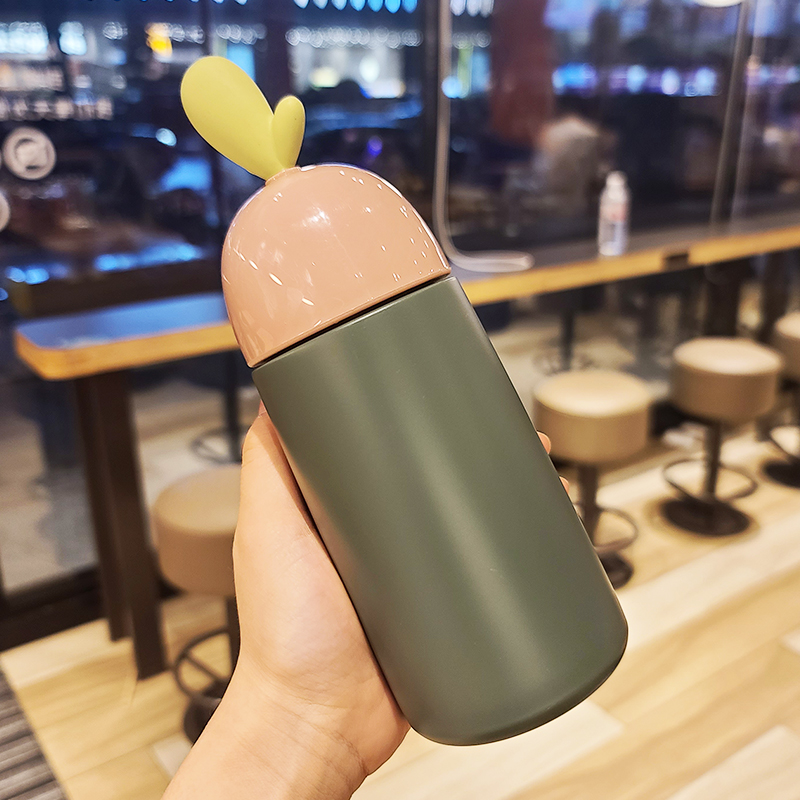 Small fresh water cup student simple Korean style high-value children's thermos cup female cute stainless steel cup ins style