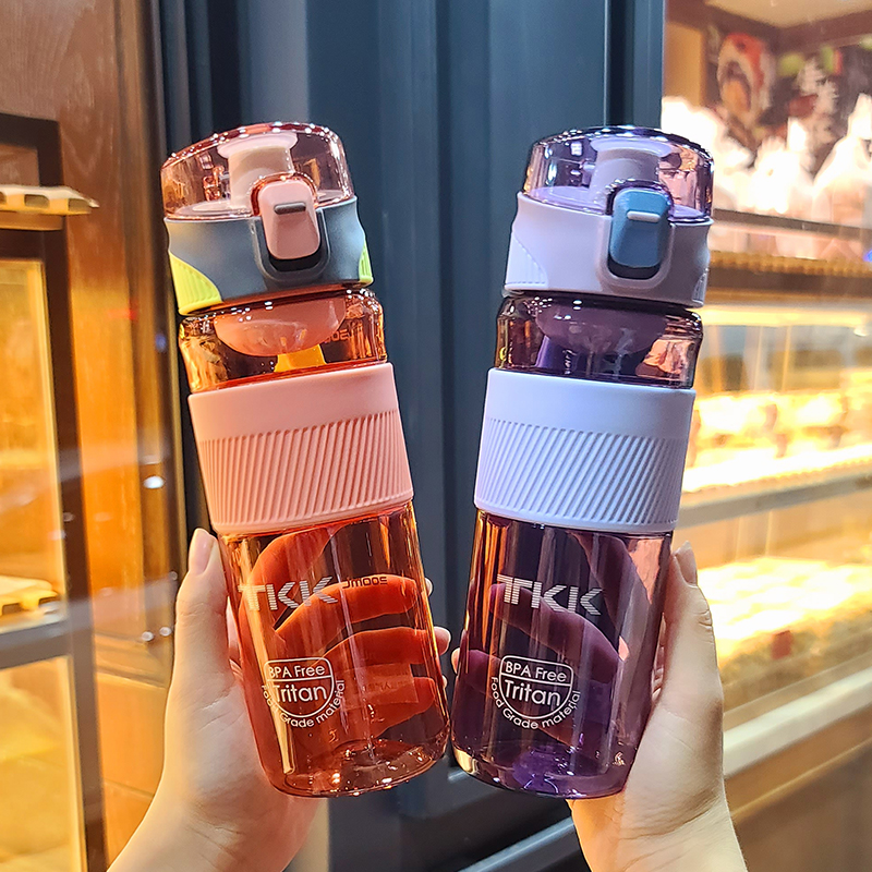 Large capacity with tea septer movement kettle male and female students Children's portable straight drinking cup resistant to the fall of the hand mug