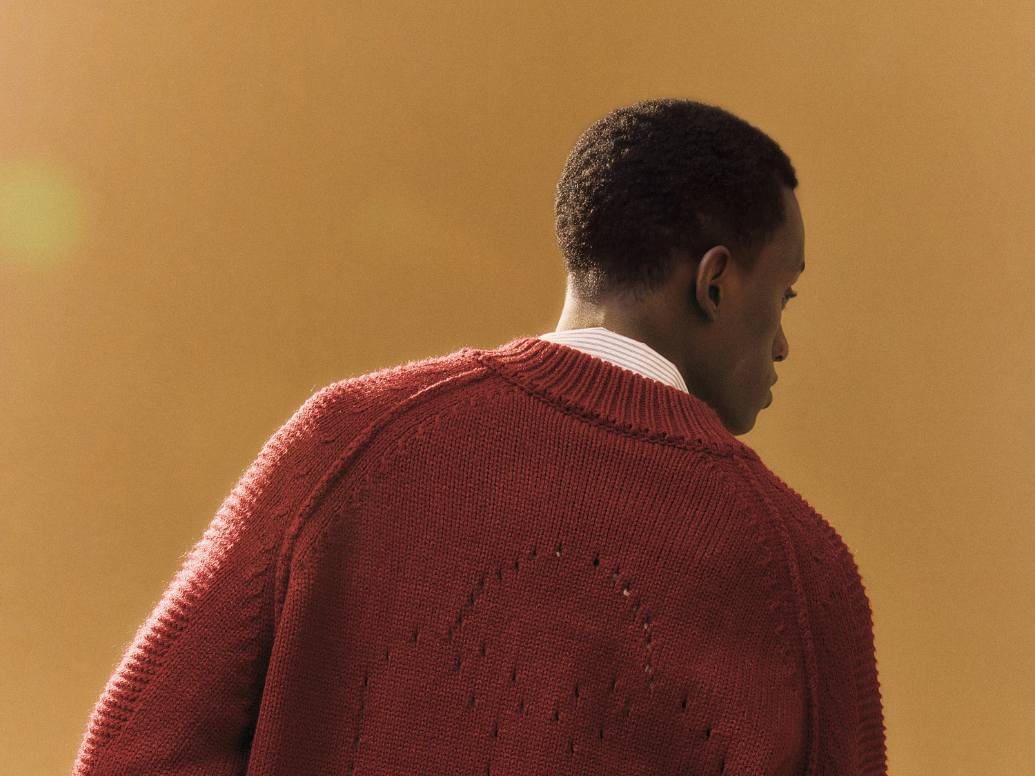 FPA Space-Dyed Zip-Up Cutout Sweater
