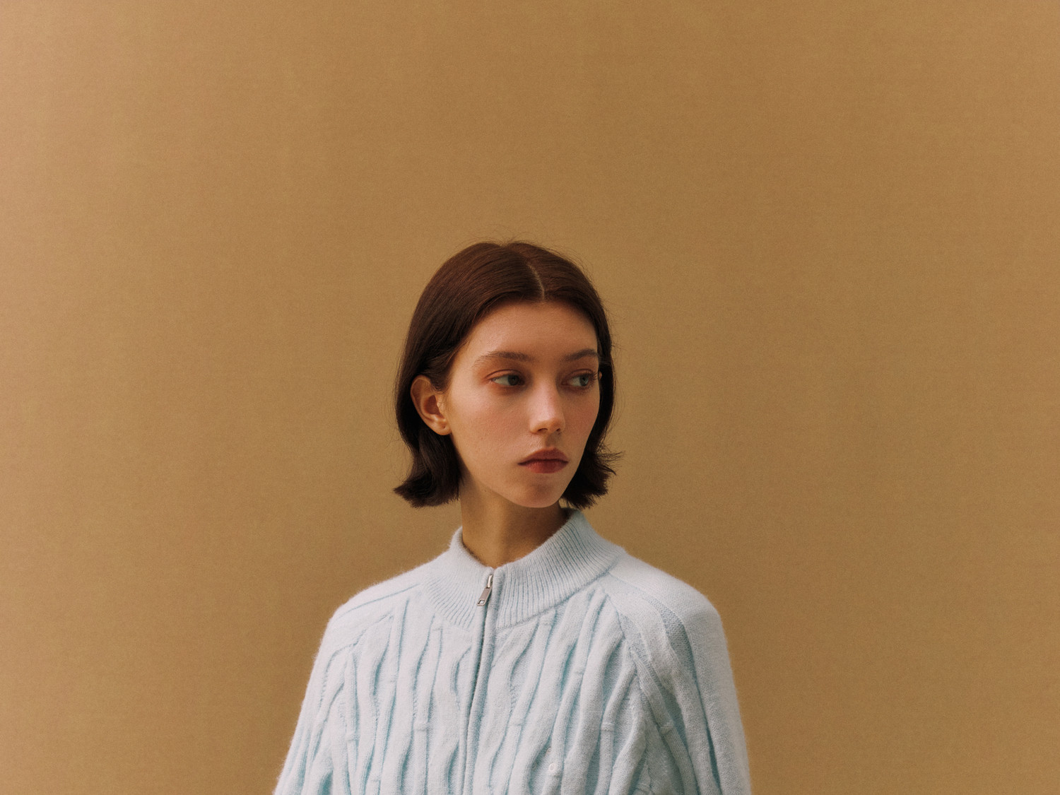 FPA Spiral Cable-Knit Zip Sweater