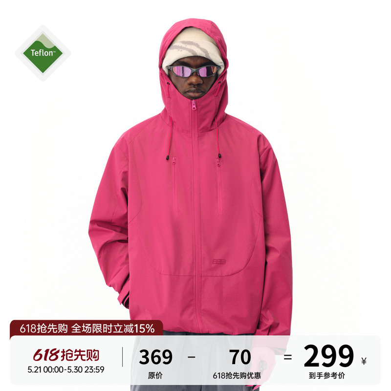 【Three-Proof】Fpa Double-Zip Hooded Three-Dimensional Structure Outdoor Jacket Windproof Sports Jacket 【Three-Proof】Fpa Double-Zip Hooded Three-Dimensional Structure Outdoor Jacket Windproof Sports Jacket