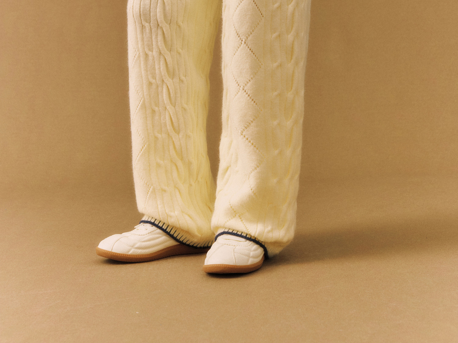 FPA Straight-Leg Cable-Knit Pants