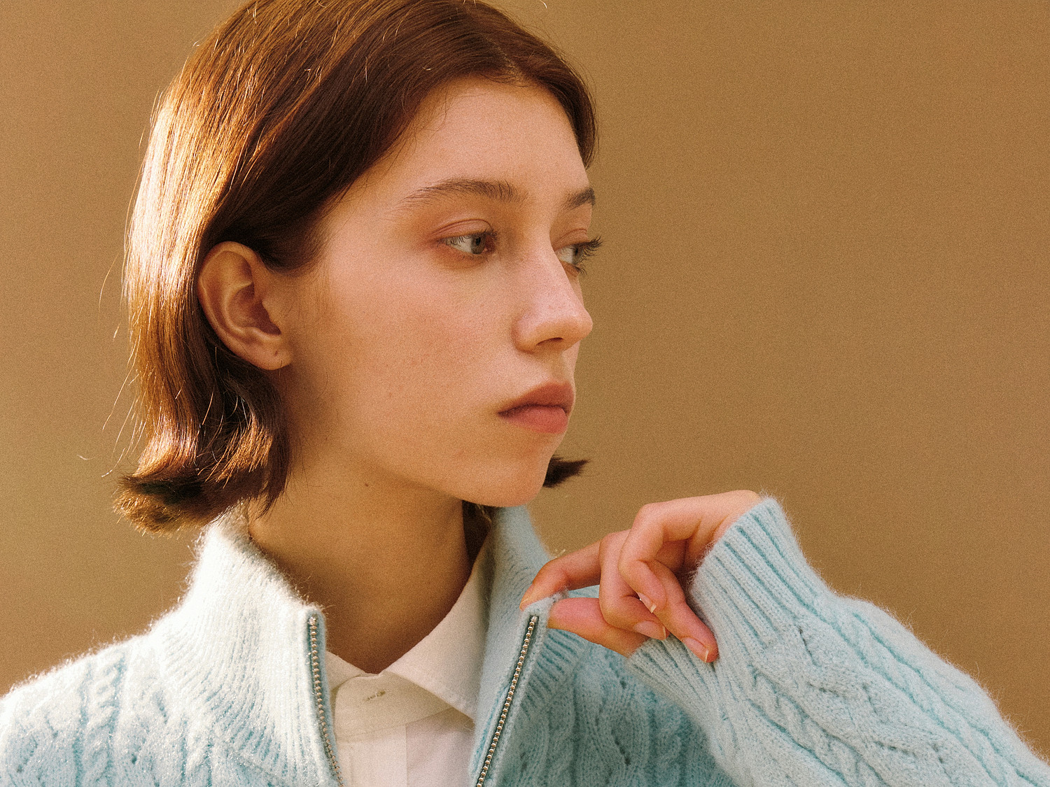FPA Half-Zip Cable-Knit Sweater