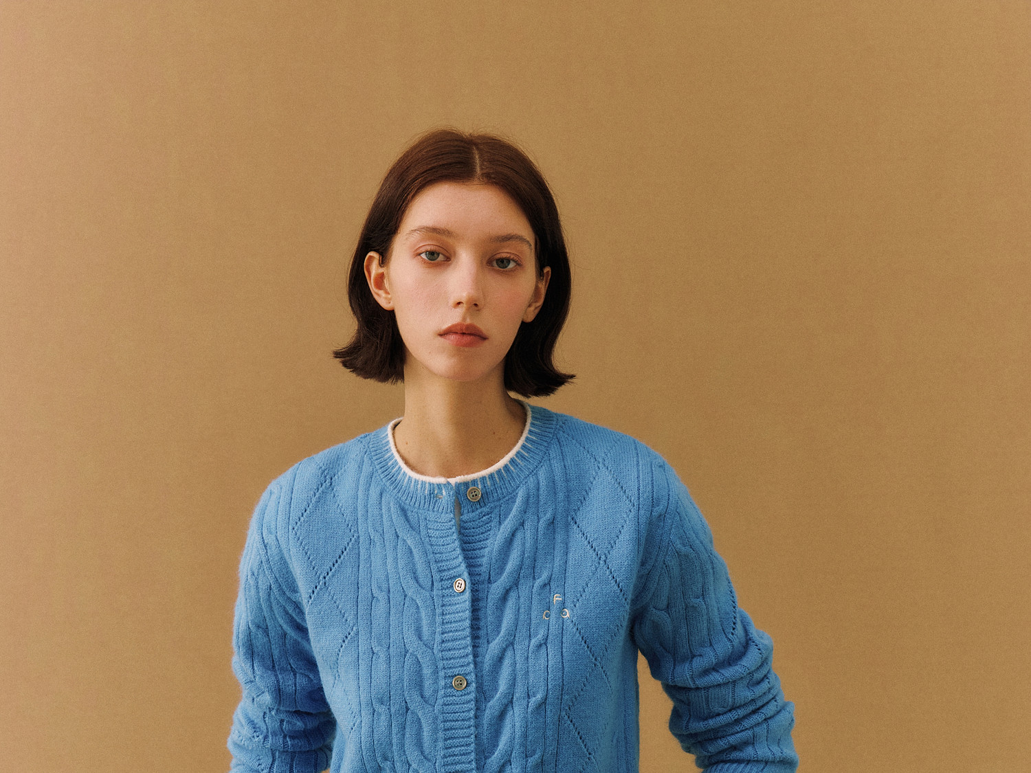 FPA Color-Block Cable-Knit Cardigan