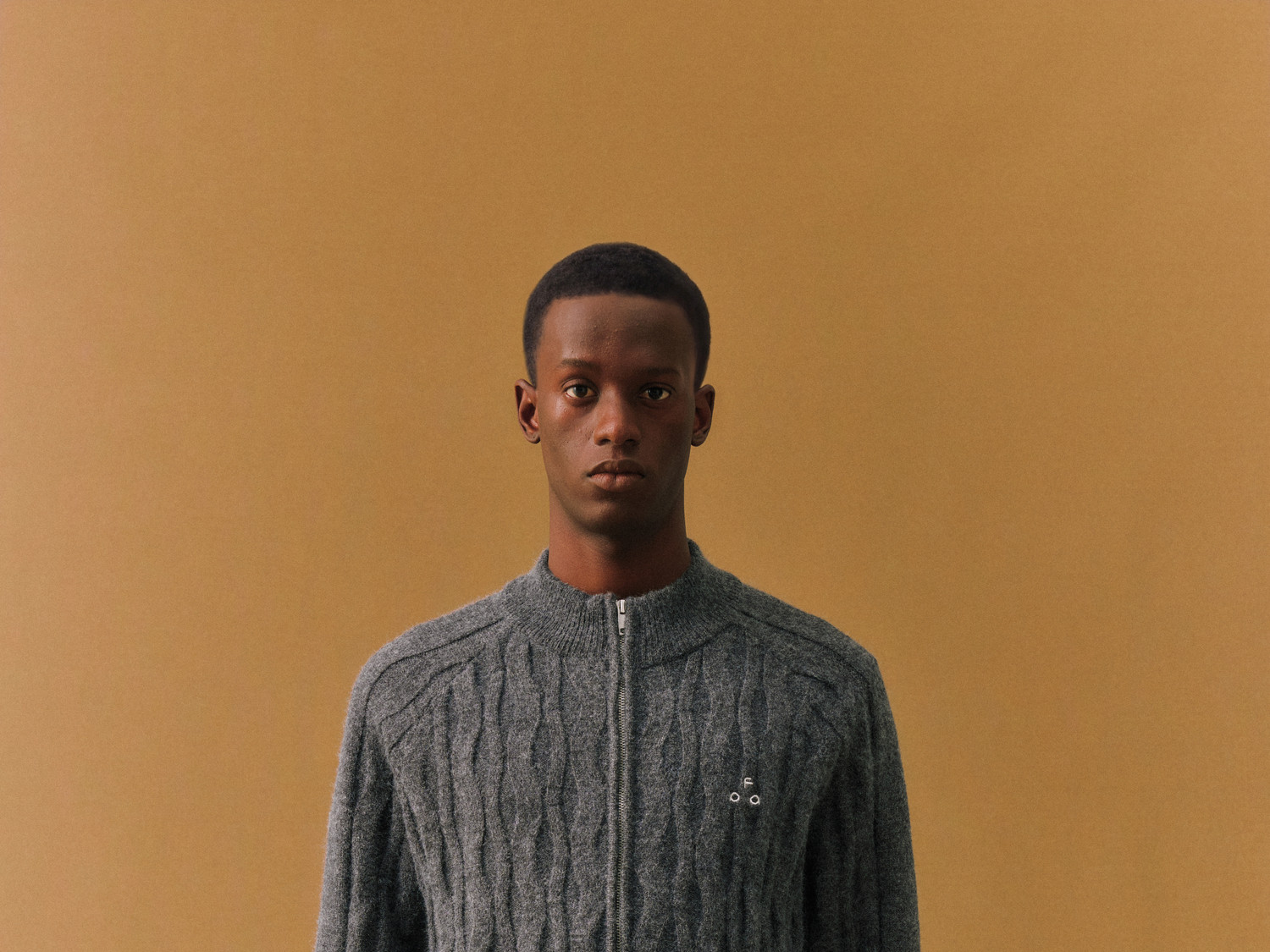 FPA Spiral Cable-Knit Zip Sweater