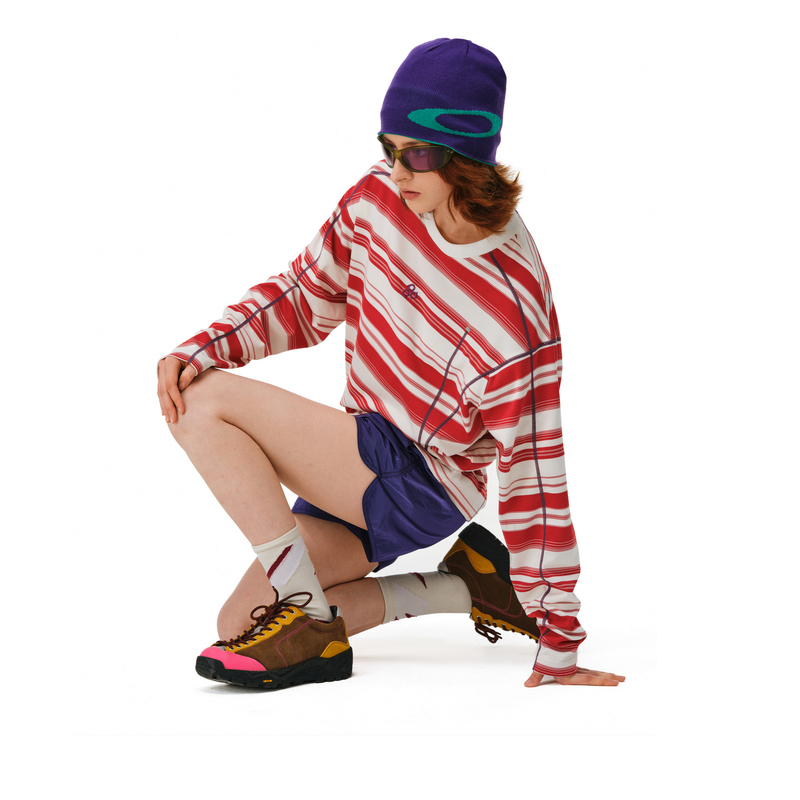 Fpa Color-Blocked Striped Sports Long-Sleeve Early Autumn 2026 New Round-Neck Couple Outfit High-End Heavy Casual T-Shirt Fpa Color-Blocked Striped Sports Long-Sleeve Early Autumn 2026 New Round-Neck Couple Outfit High-End Heavy Casual T-Shirt