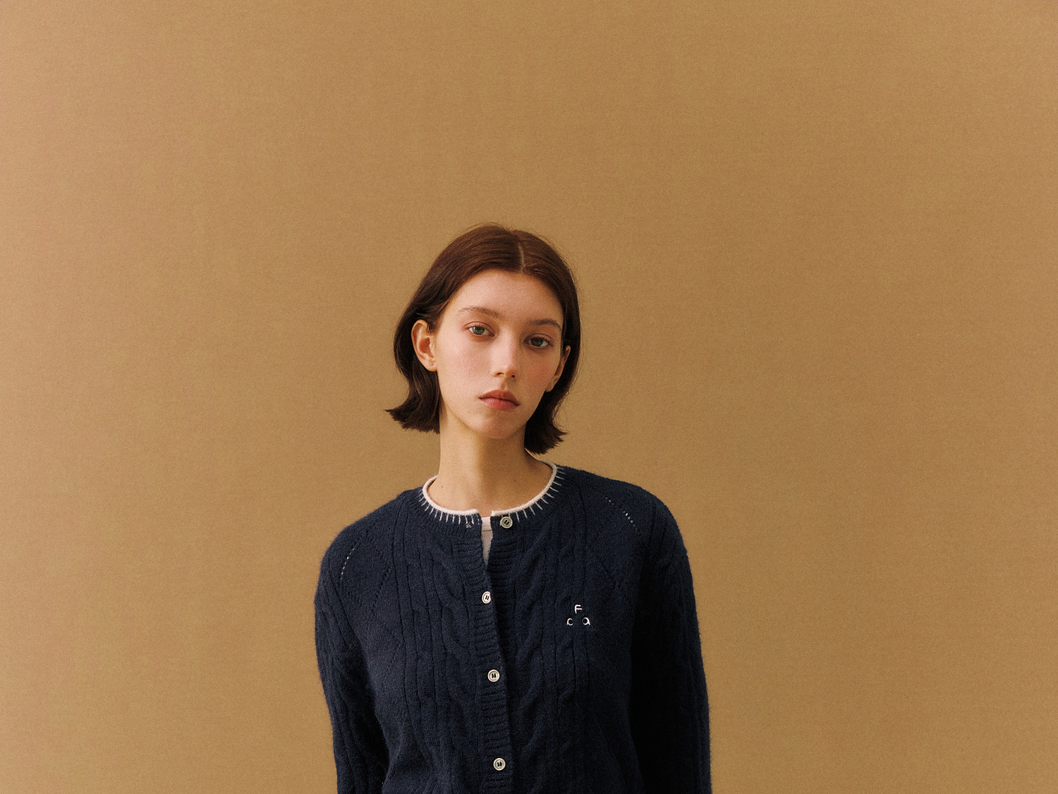 FPA Color-Block Cable-Knit Cardigan