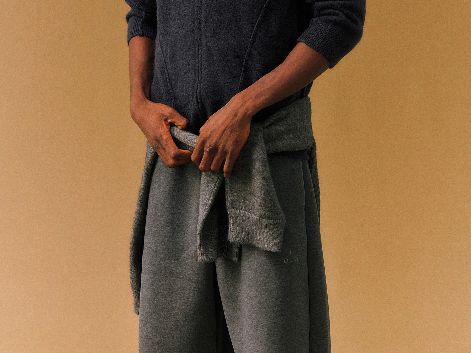 FPA Open-Knit Logo Zip Hoodie