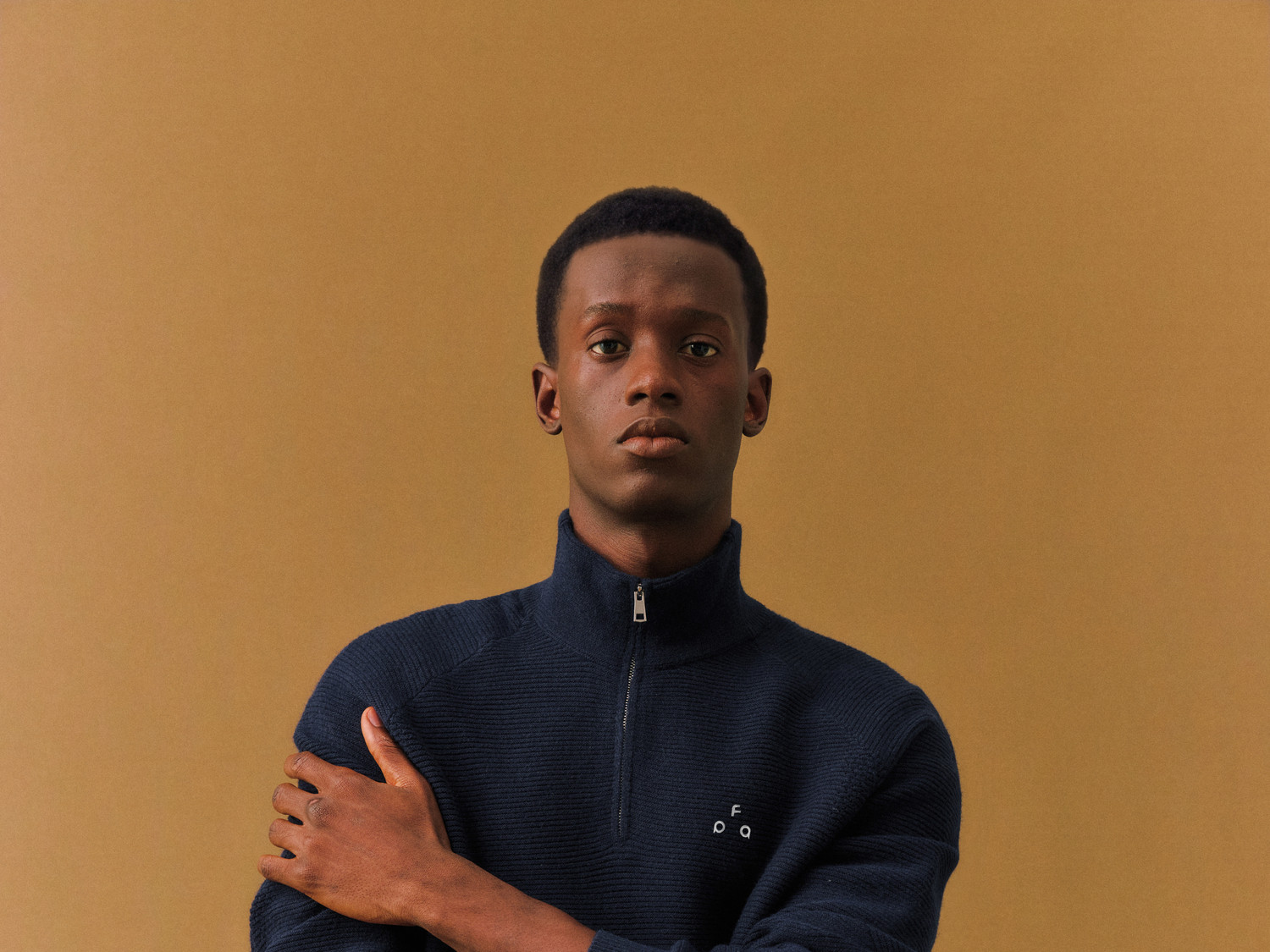 FPA Openwork High-Neck Pullover Sweater