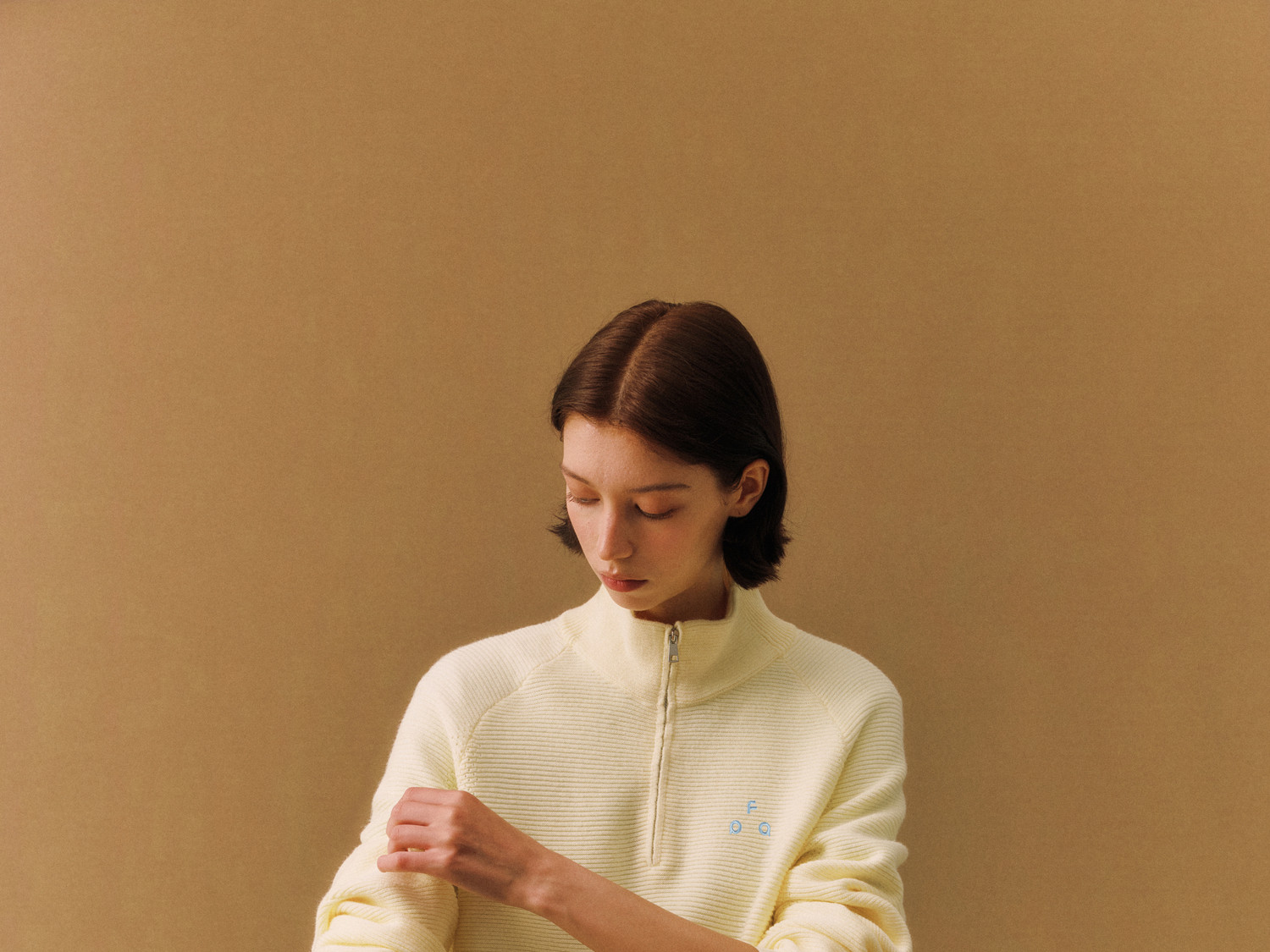FPA Openwork High-Neck Pullover Sweater