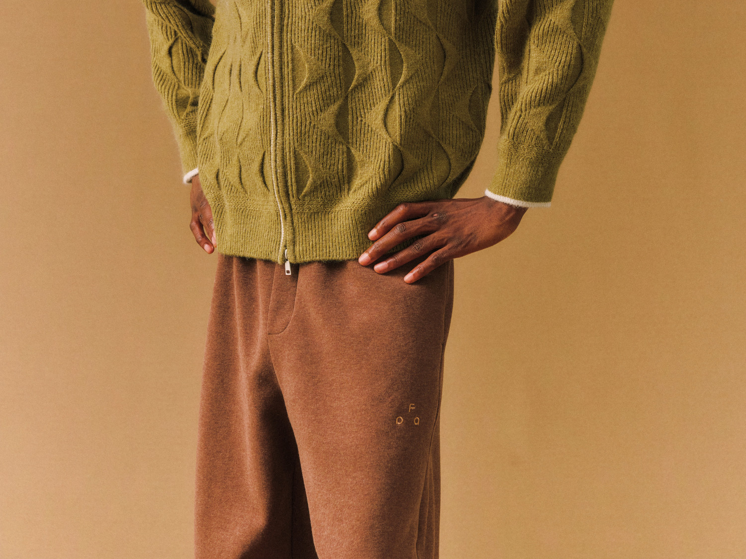 FPA Cable-Knit Zip-Up Sweater