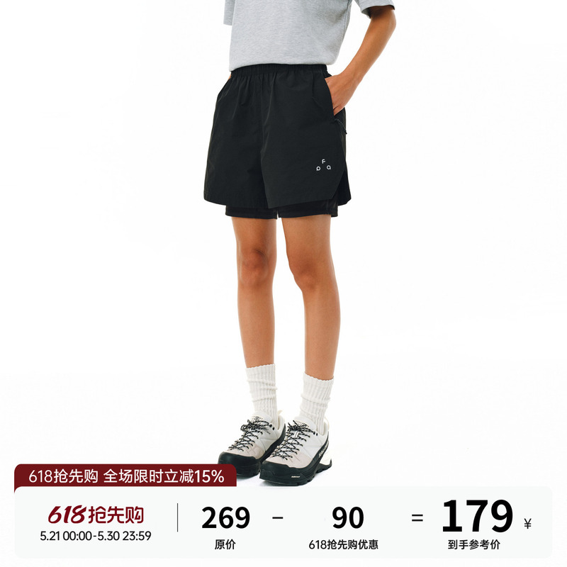 Fpa Outdoor Sports Two-In-One Running Training Shorts Summer Trendy Casual Fitness Shorts