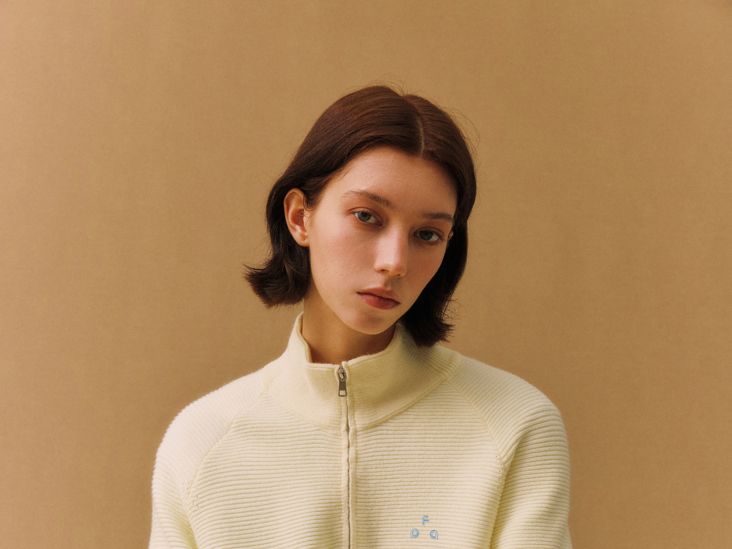 FPA Openwork High-Neck Pullover Sweater