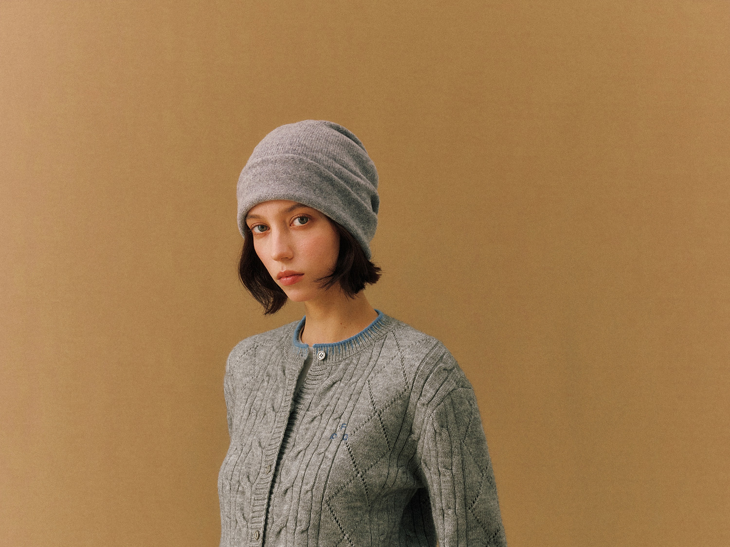 FPA Color-Block Cable-Knit Cardigan