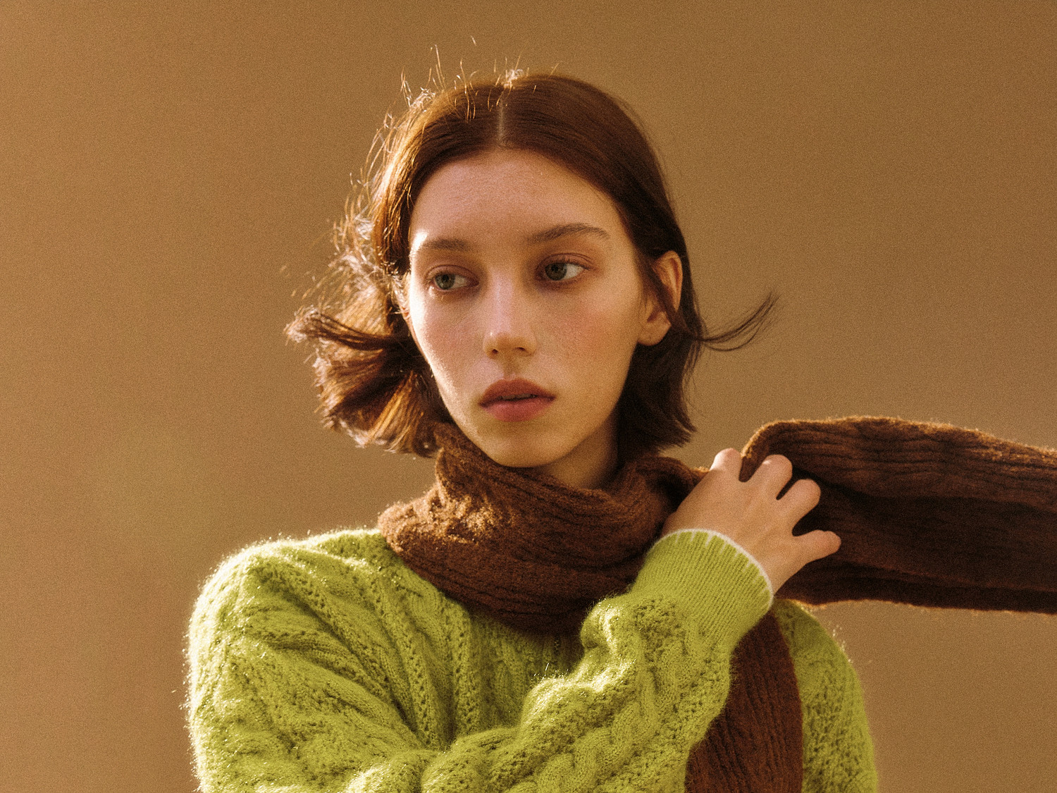FPA Cable-Knit Color-Block Cardigan