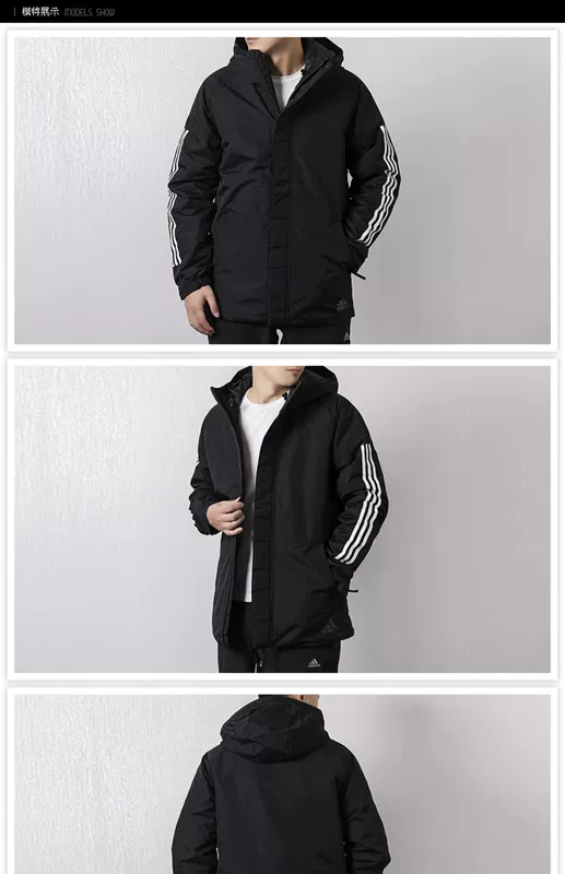 Áo khoác nam Adidas / Adidas cotton 2019 mùa thu đông mới áo mới đích thực áo khoác thể thao ấm áp - Quần áo độn bông thể thao áo lông vũ uniqlo nam